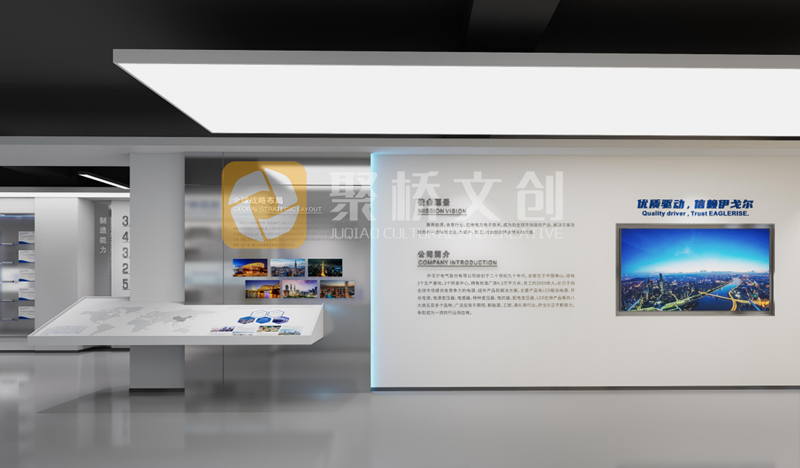 電源生產(chǎn)制造業(yè)企業(yè)文化展廳設計-聚橋文創(chuàng)
